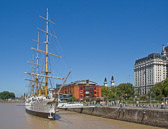 The old port in Buenos Aires is now an upscale neighborhood with restaurants, shops and tourist attractions.