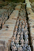 An army of about 8,000  that were buried at Emperor Qinshihuang's tomb.