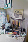 A visit to the hutong studio of an artist and calligrapher.