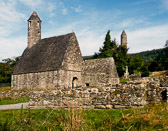 Another name and another view of the church at the monastary in Glendalough.