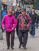 Two old friends out for a stroll  in Chinatown.