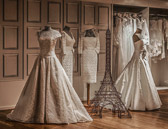 Some wedding dress choices for the French bride offered at Lafayette.