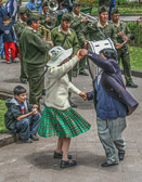 In Cuzco on Sundays the people flock to the town square for music, dancing, fun and food.